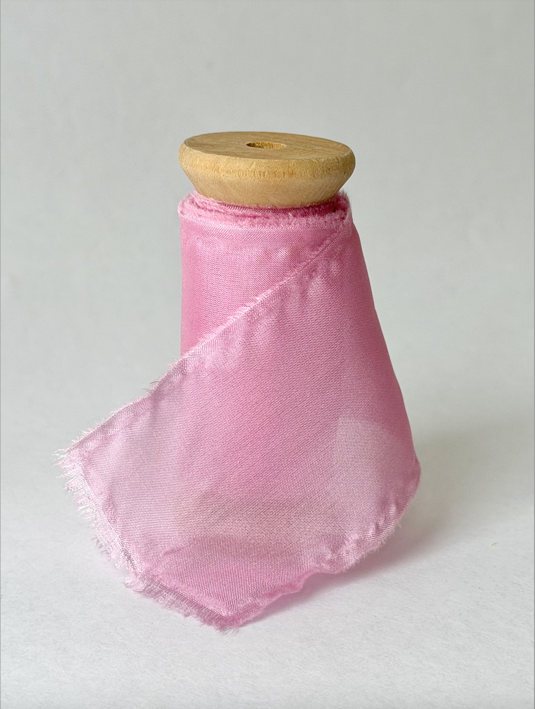 100% Silk Ribbon Barbie Pink - Image 2