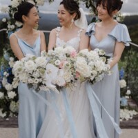 100% Silk Ribbon Blue Bell