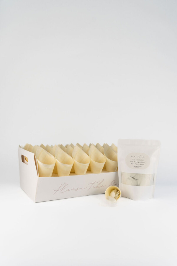 Confetti Toss Bundle - Biodegradable Confetti - White Circles