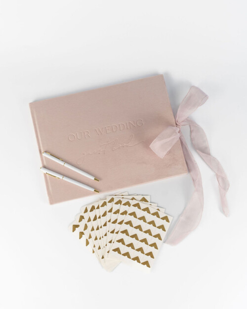 Wedding Guest Book Bundle - Blush