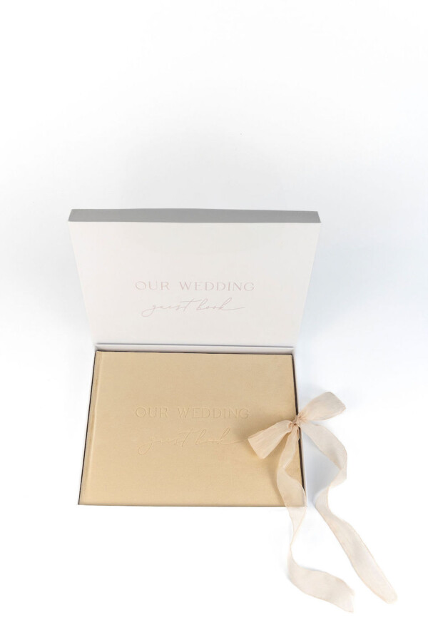 Wedding Guest Book Bundle - Muted Gold - Image 3