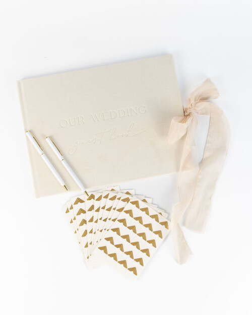 Wedding Guest Book Bundle - Ivory