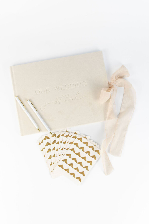 Wedding Guest Book Bundle - Ivory