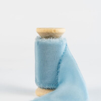 100% Silk Ribbon Blue Bell - Image 2