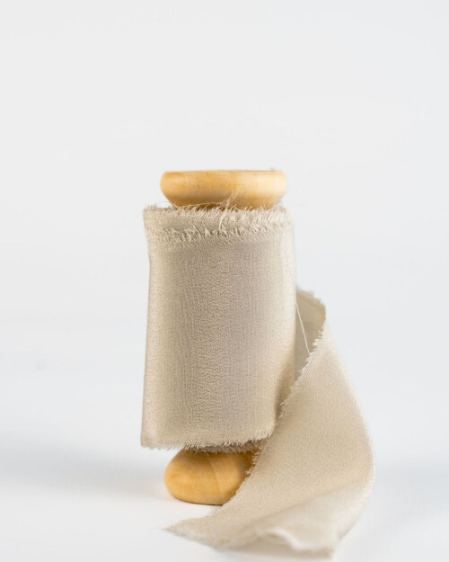 100% Silk Ribbon Bone