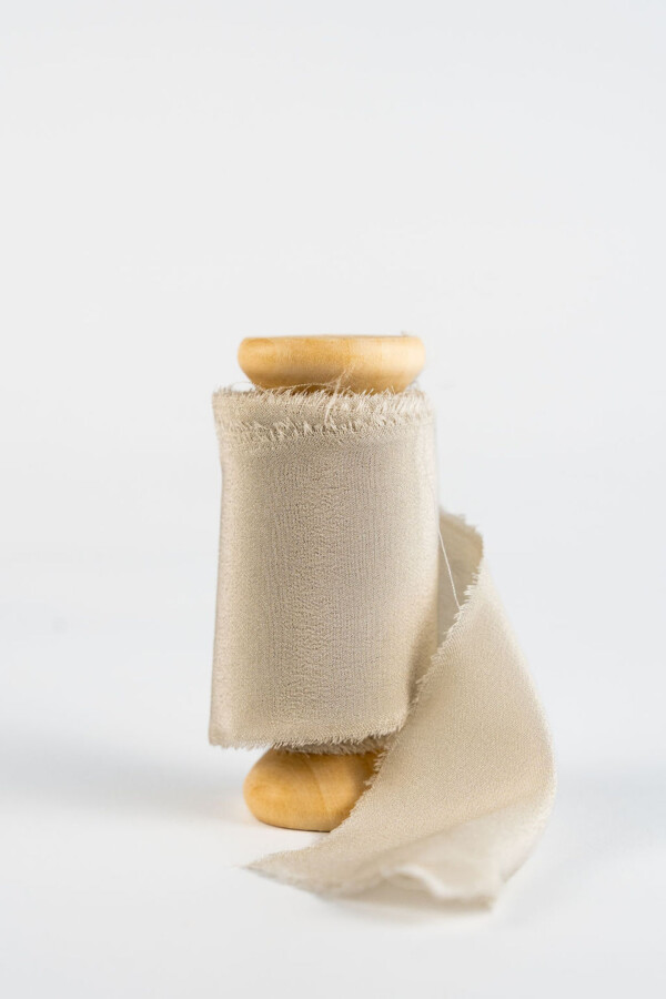 100% Silk Ribbon Bone