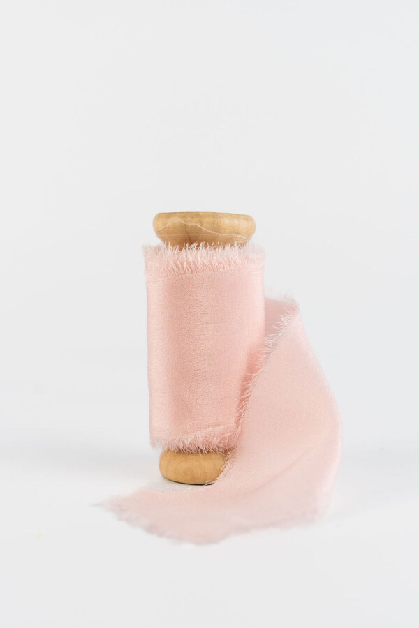 100% Silk Ribbon Coconut Ice - Image 2