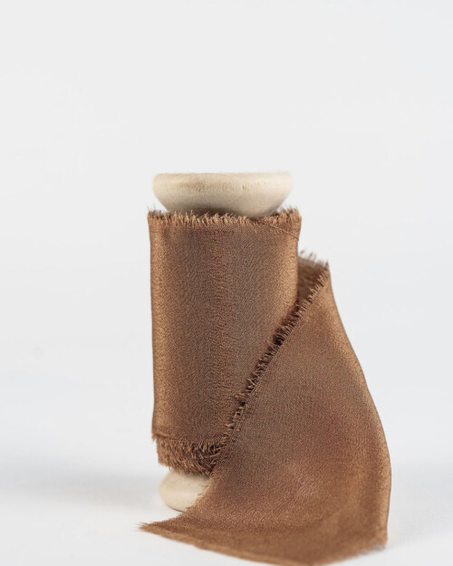 100% Silk Ribbon Copper
