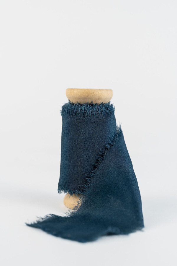100% Silk Ribbon Peacock