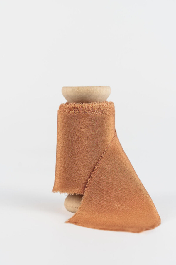 100% Silk Ribbon Pumpkin - Image 2