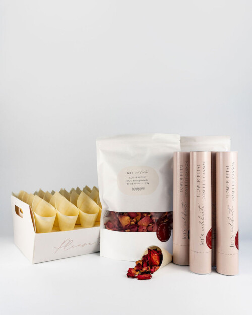 Deluxe Ceremony Bundle - Ruby Red Dried Rose Petals