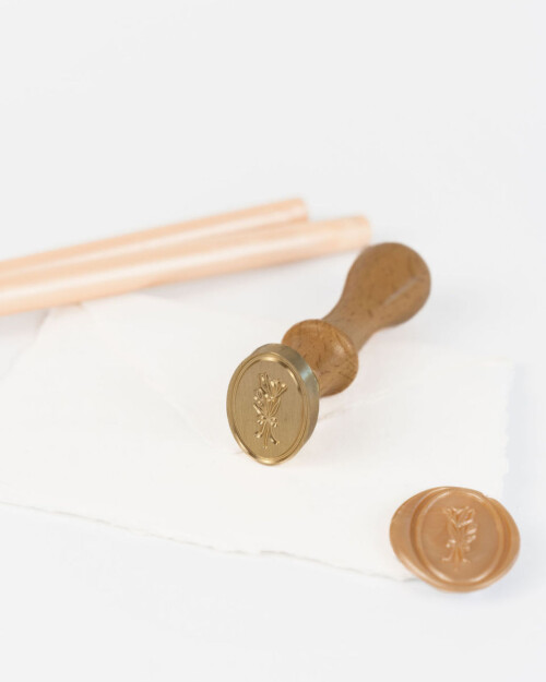 Wax Seal Stamp - Flower Design