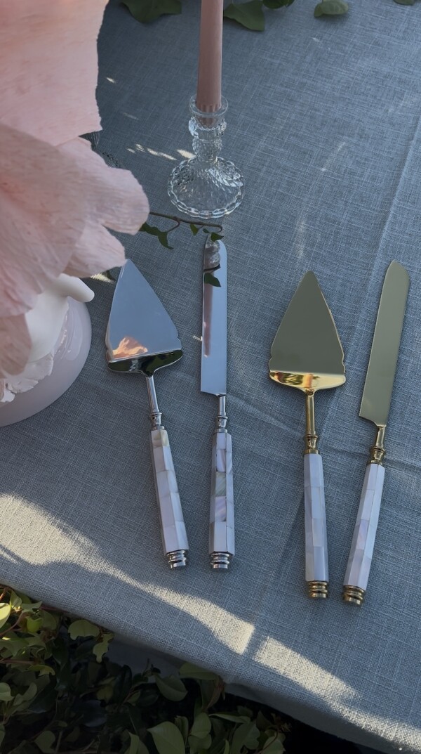 Silver Cake Knife Server Set **PRE-ORDER** - Image 6