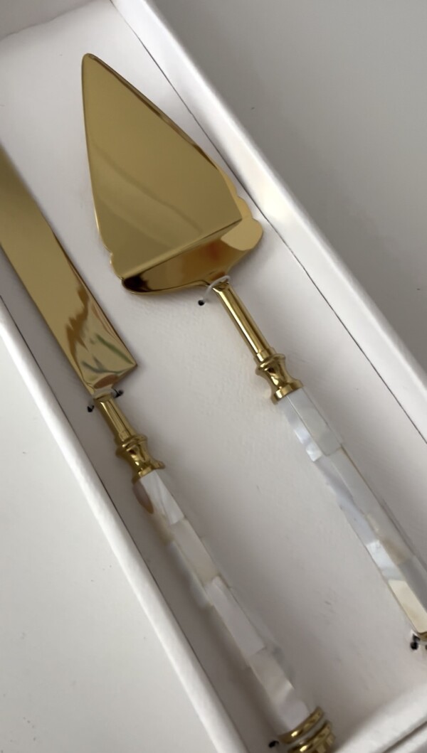 Silver Cake Knife Server Set **PRE-ORDER** - Image 5