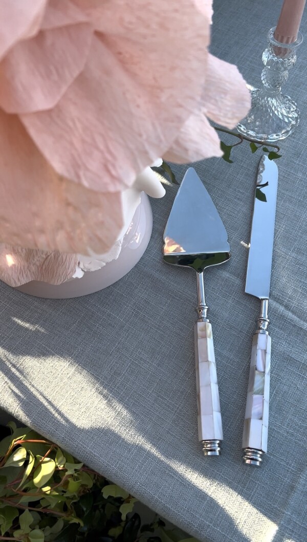 Silver Cake Knife Server Set **PRE-ORDER** - Image 2