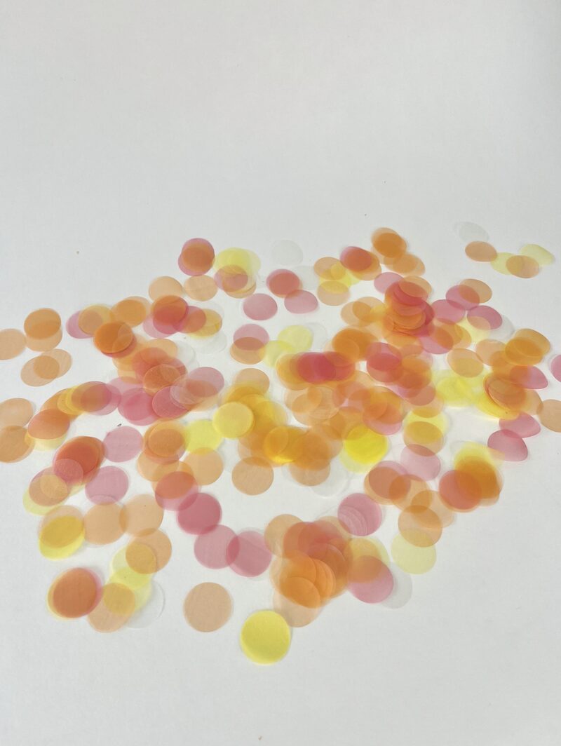 Biodegradable Confetti Cannon - Spring Sorbet Circles - Image 3