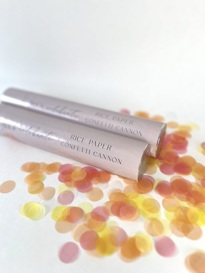 Biodegradable Confetti Cannon - Spring Sorbet Circles - Image 4