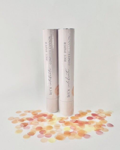 Biodegradable Confetti Cannon - Spring Sorbet Circles