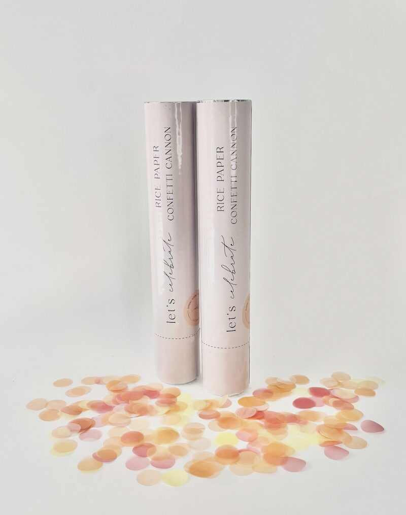 Biodegradable Confetti Cannon - Spring Sorbet Circles