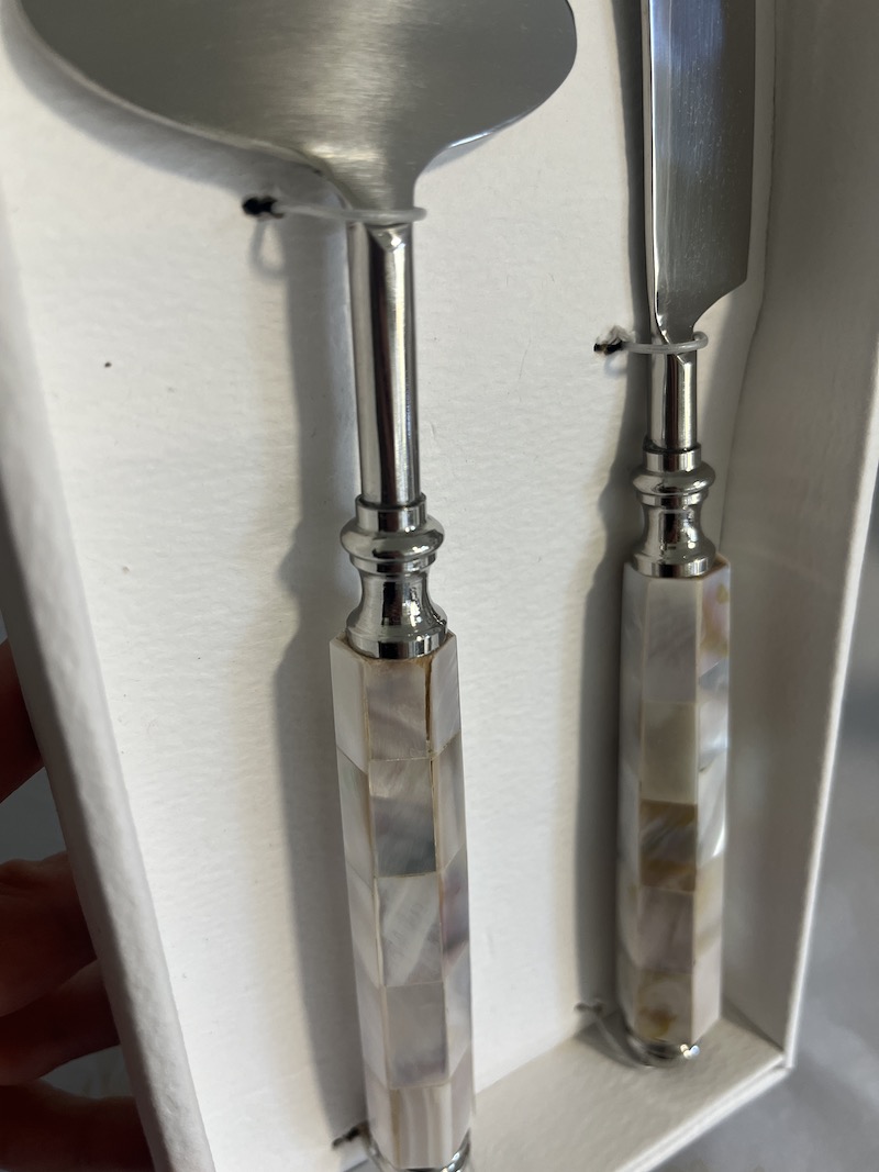 Silver Cake Knife Server Set **Seconds** - Image 5