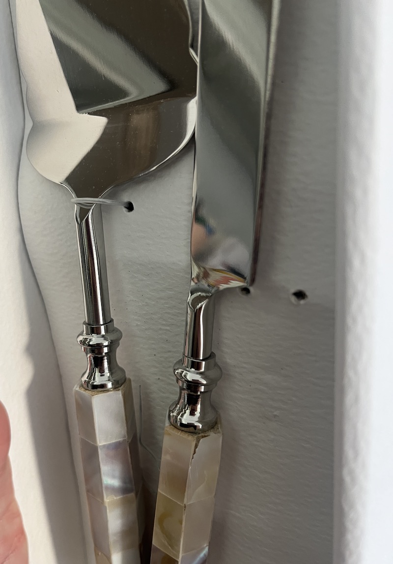Silver Cake Knife Server Set **Seconds** - Image 6